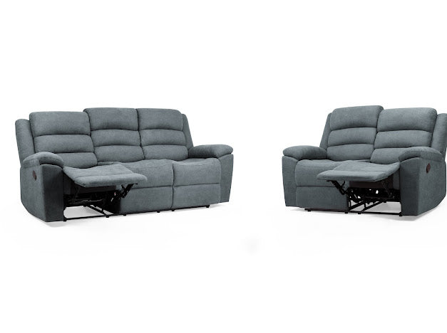 Sable Recliner Sofa Set | Grey