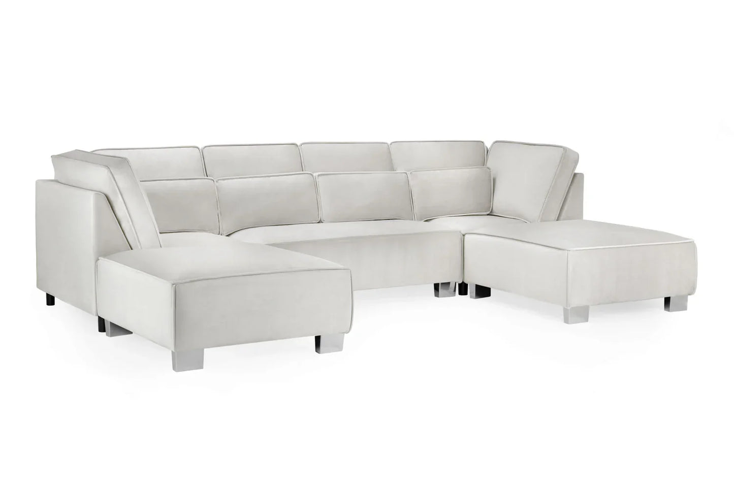 Sloane Sofa U Shape Corner | Grey,Black,Silver,Cream