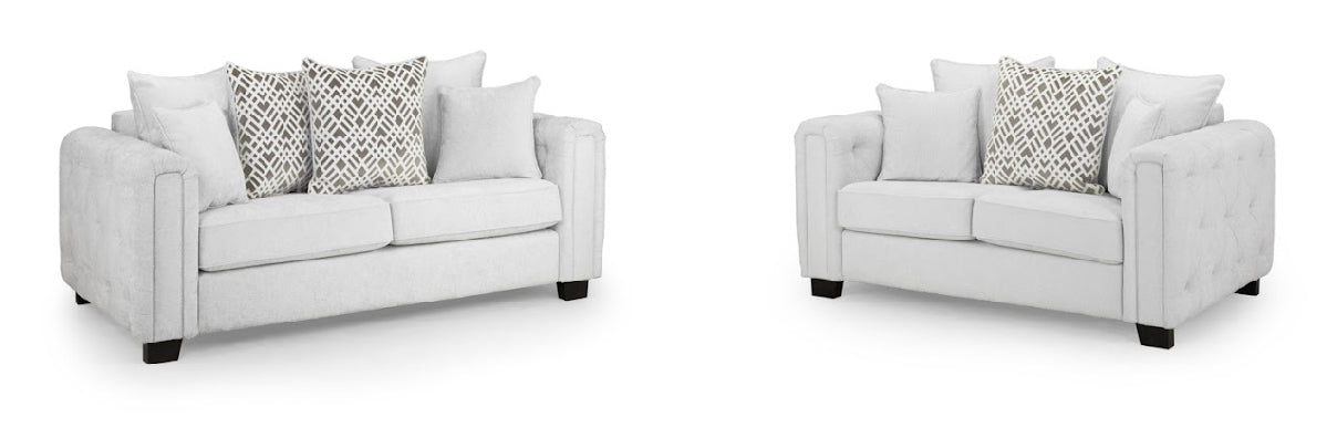 Grazia Sofa Set | Light Grey