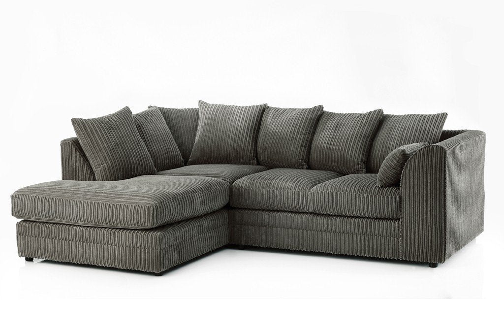 Charcoal Grey Jumbo Cord Sofa