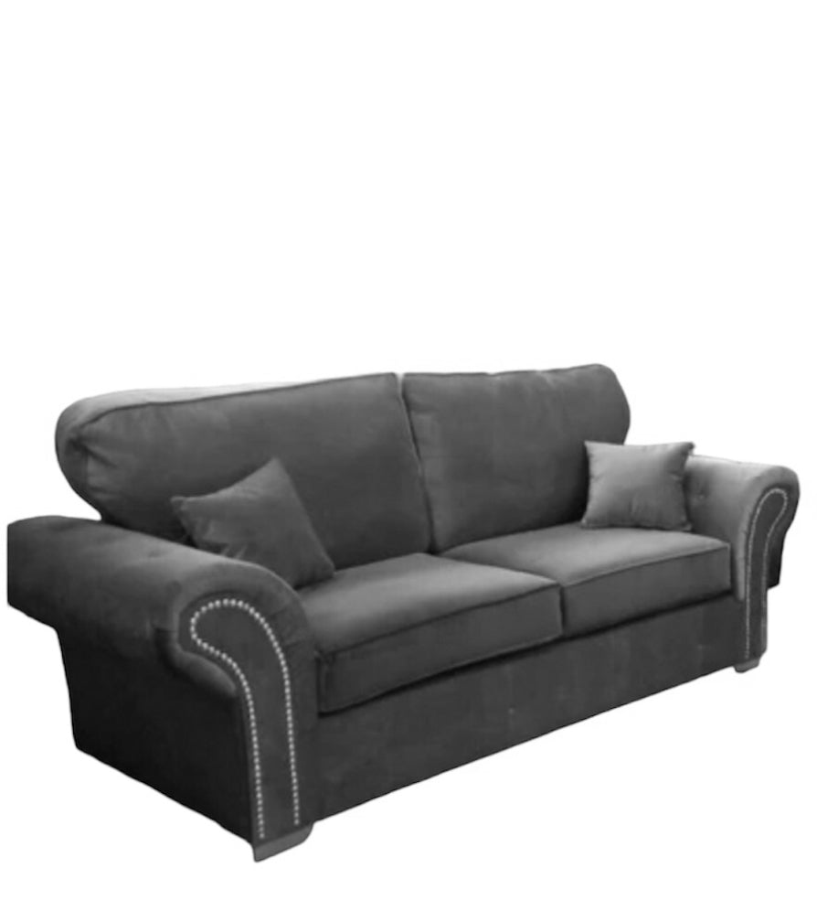 Oakland Sofa Plush Velvet black, grey, green, blue