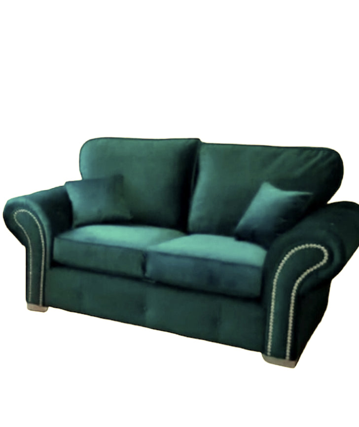 Oakland Sofa Plush Velvet black, grey, green, blue