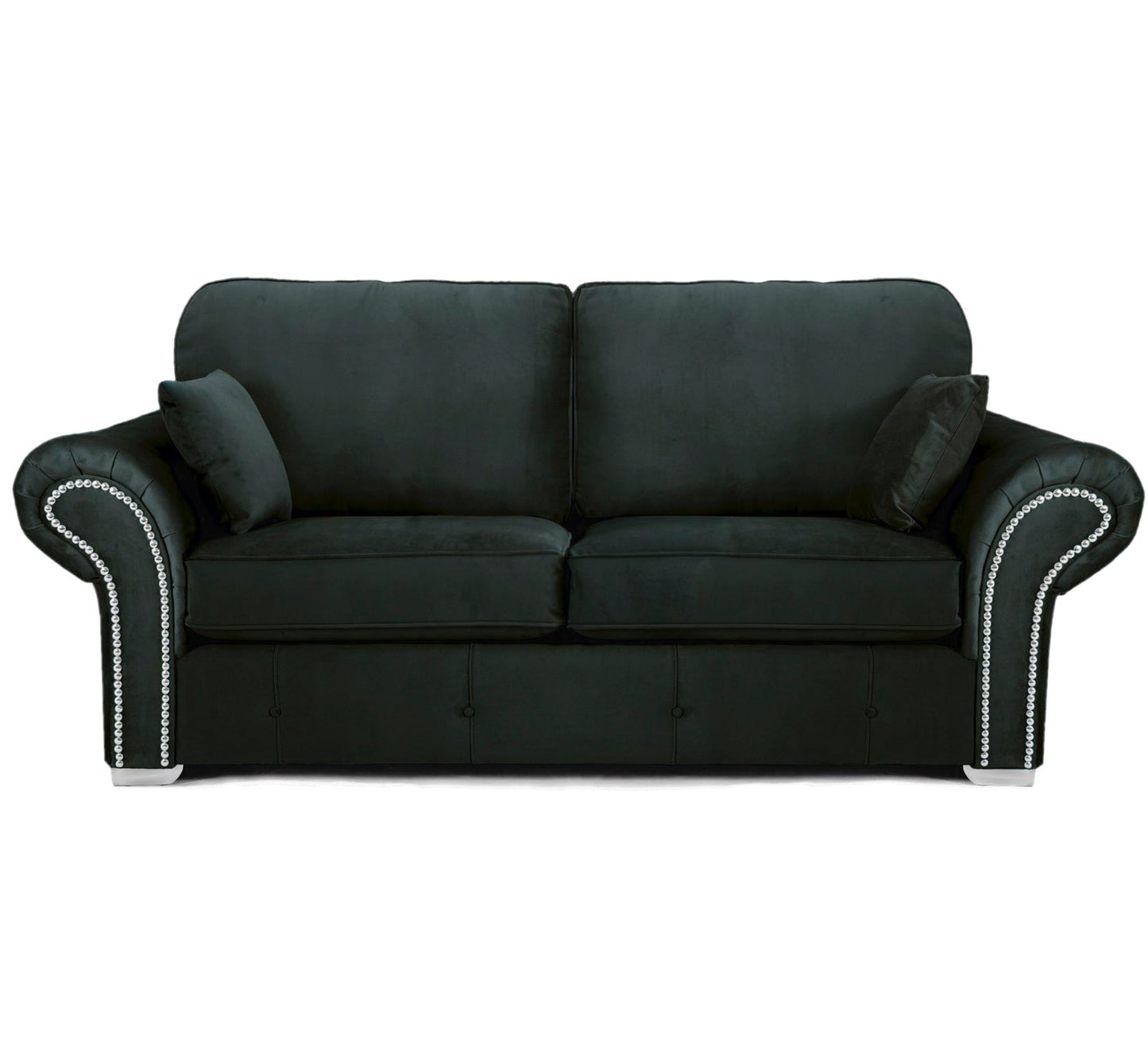 Oakland Sofa Plush Velvet black, grey, green, blue