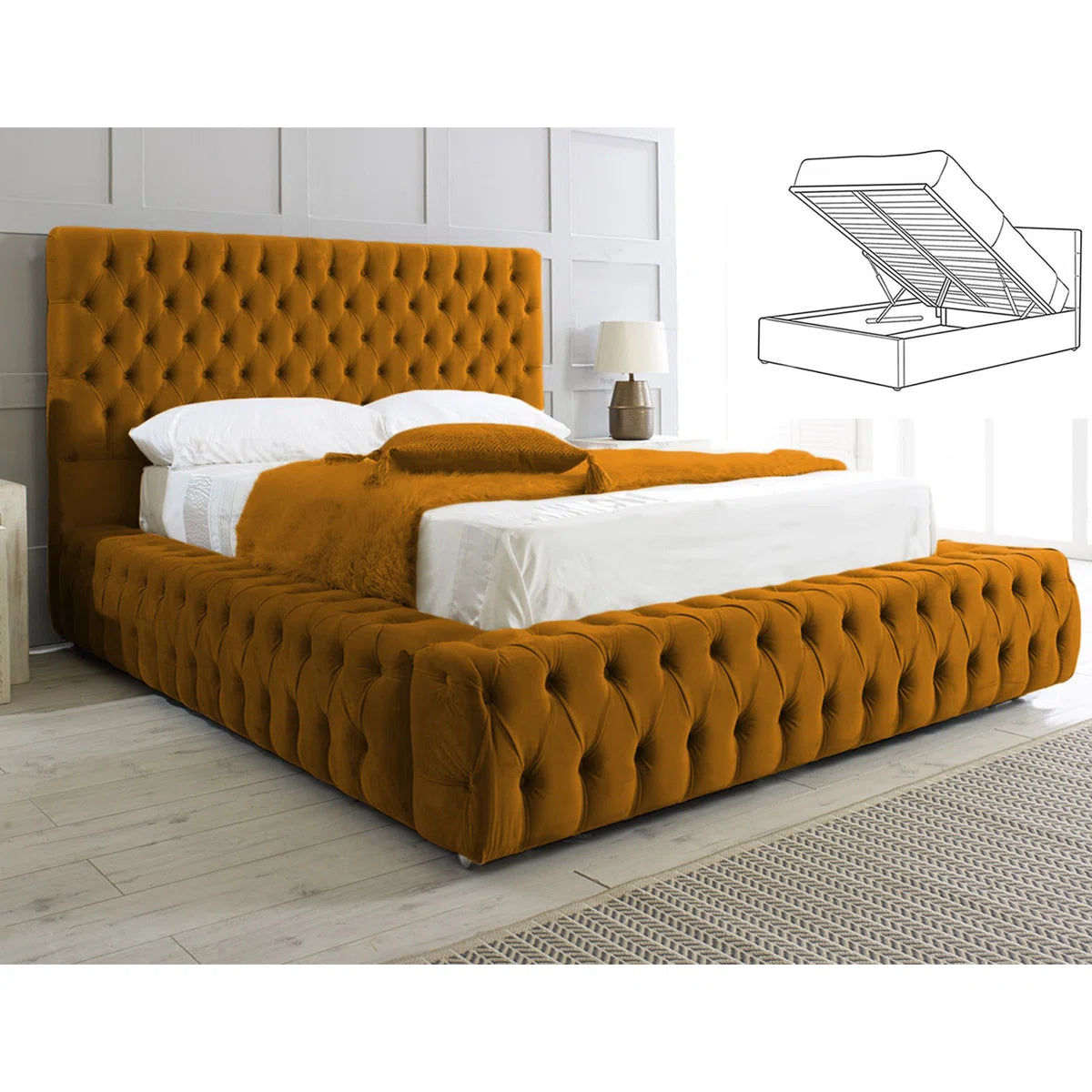 Chesterfield Gas Lift Storage Beds