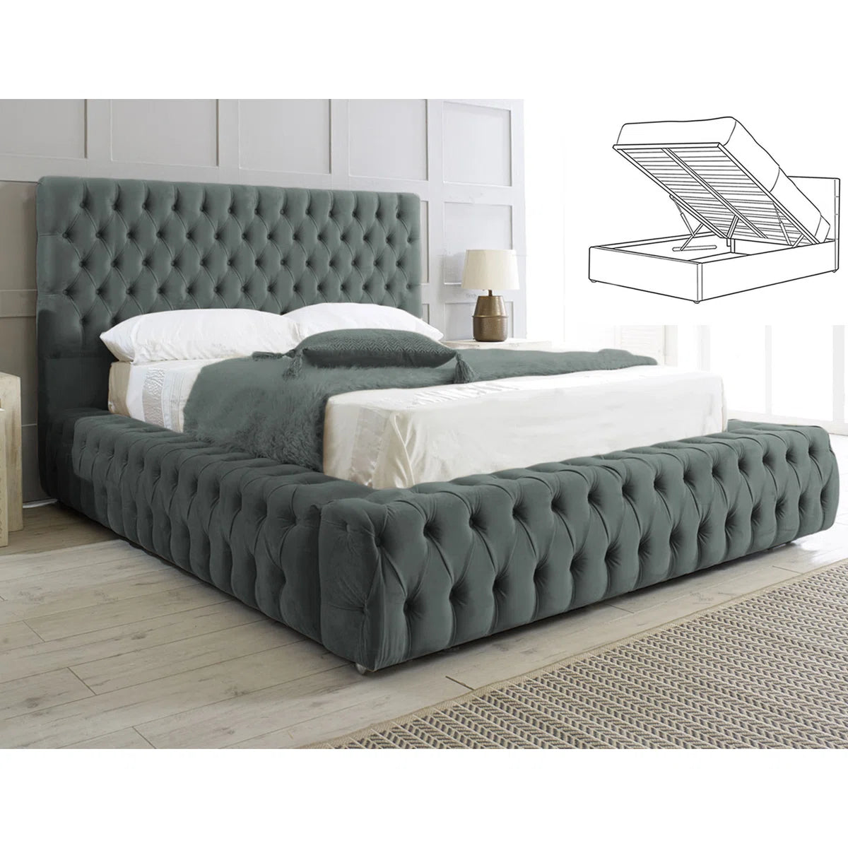 Chesterfield Gas Lift Storage Beds