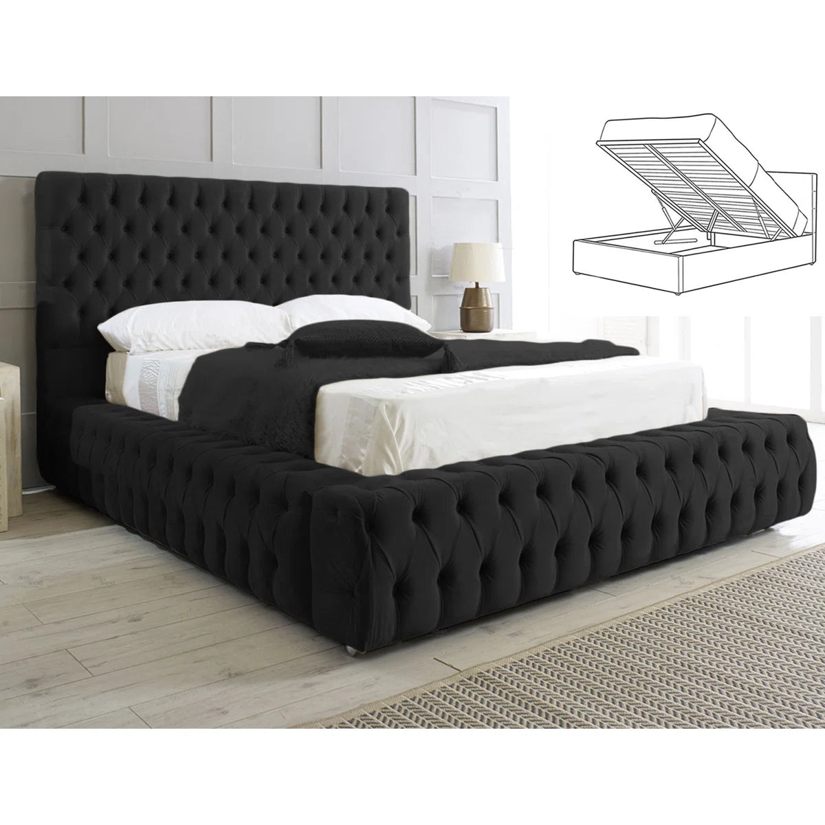 Chesterfield Gas Lift Storage Beds