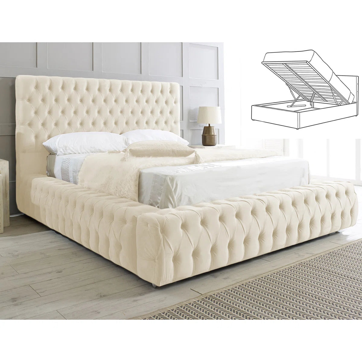 Chesterfield Gas Lift Storage Beds