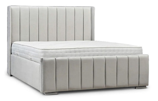 push velvet bed frame only