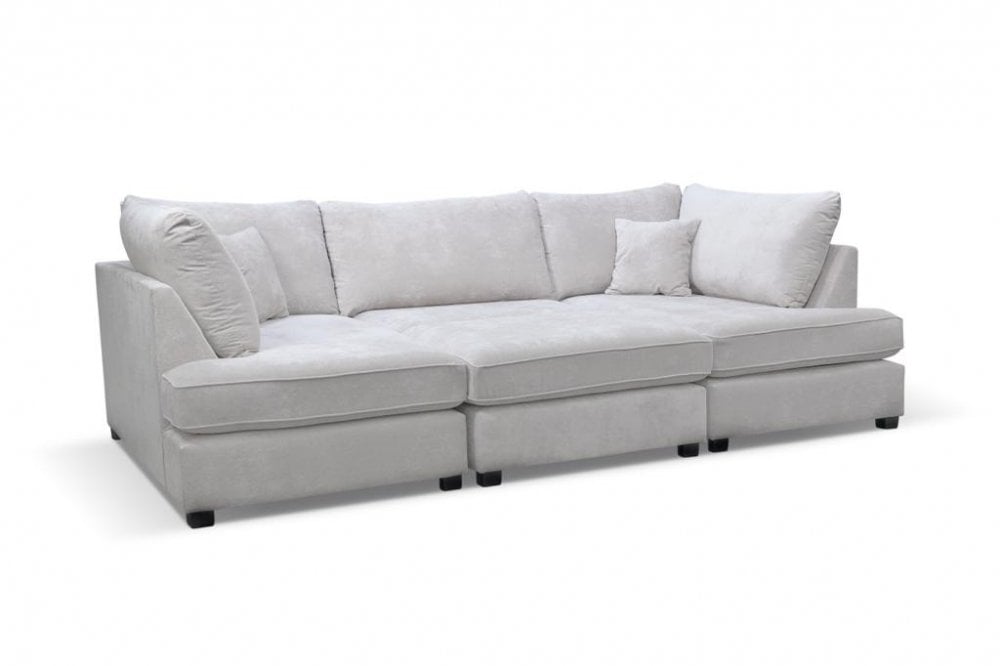 U Shape Cinema Sofa | Silver