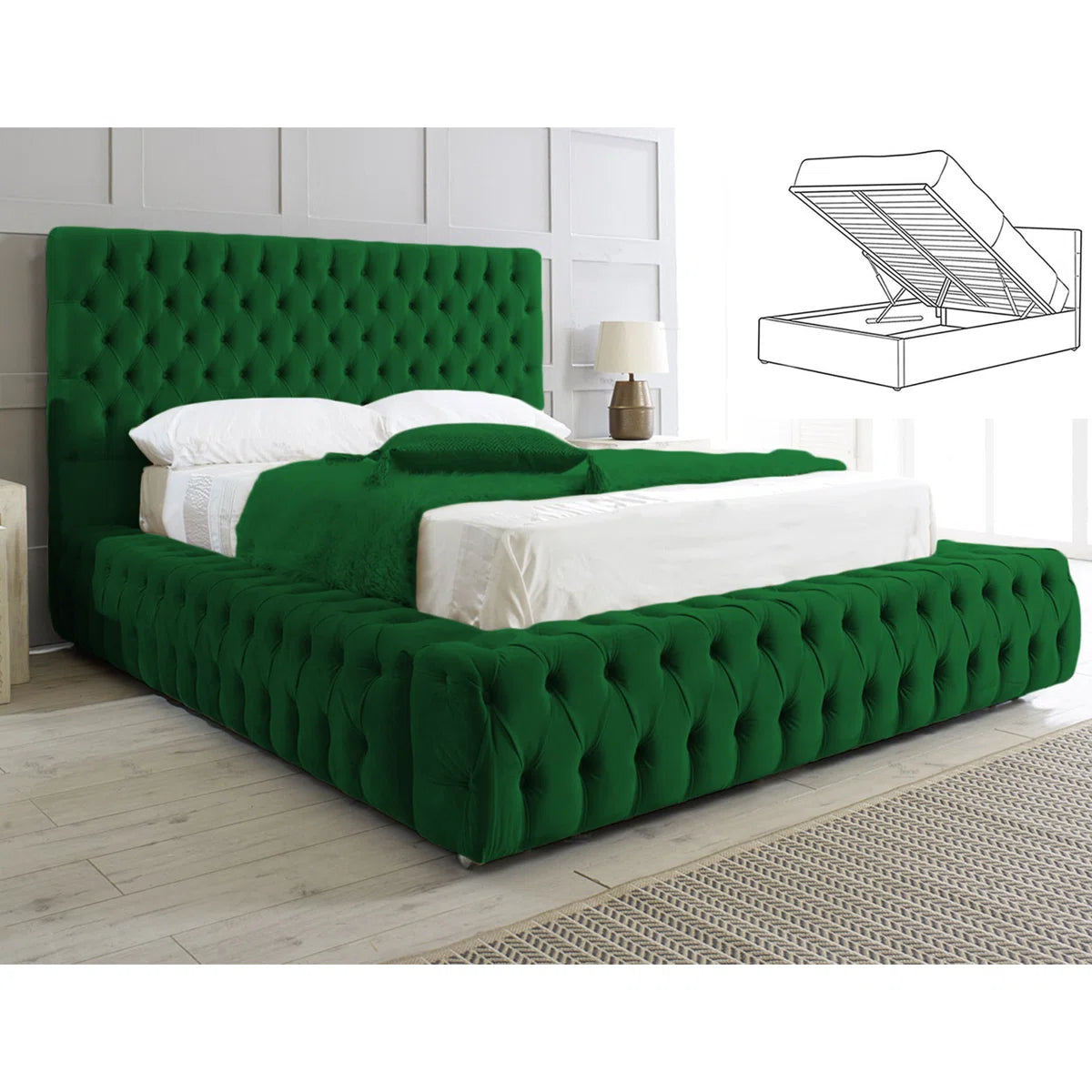 Chesterfield Gas Lift Storage Beds