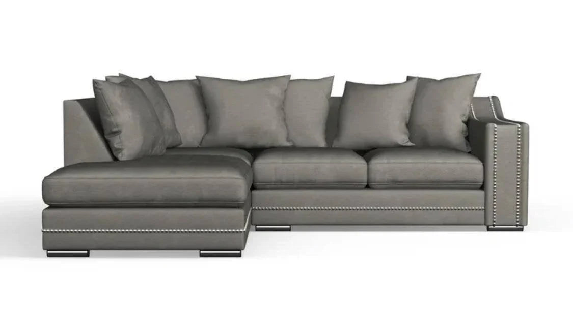 Cruze Corner Sofa-Grey/Charcoal