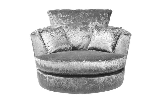 Swivel Chair Crushed Velvet