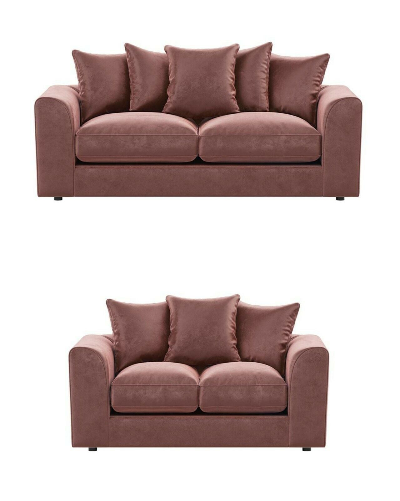 Pink Plush Velvet Sofas