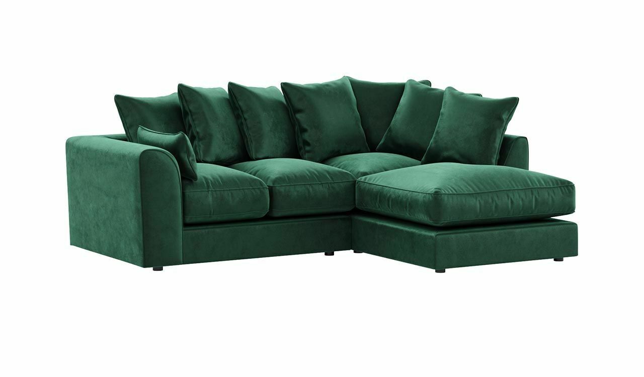 Green Plush Velvet Sofas