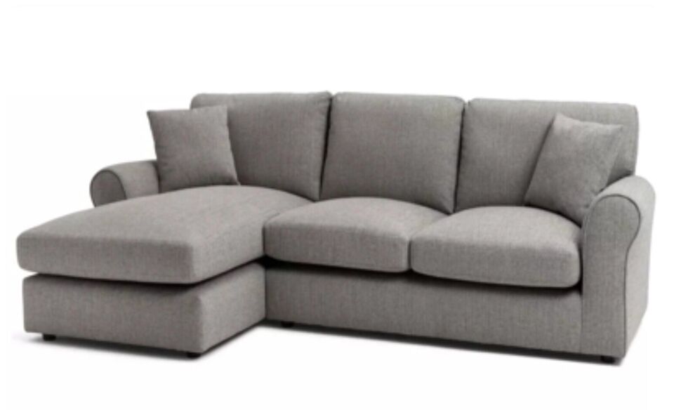 LUSH  CORNER  Sofa SILVER GREY BEIGE