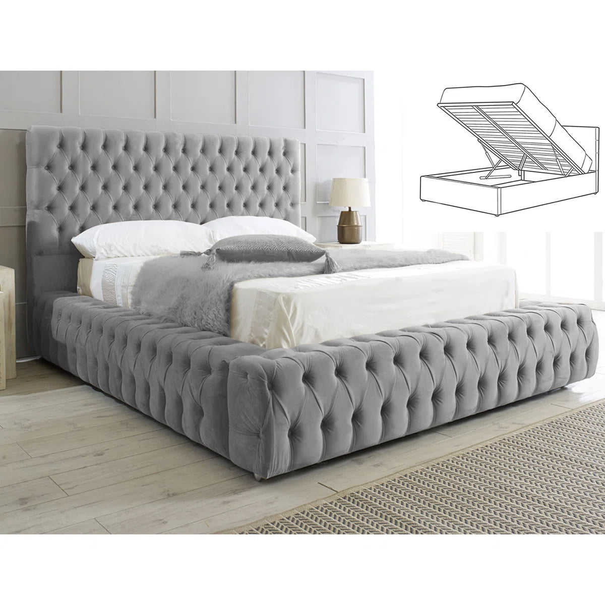 Chesterfield Gas Lift Storage Beds